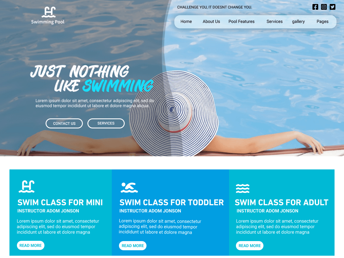 Pool Day Css Swimming Pool Theme — WordPress.com
