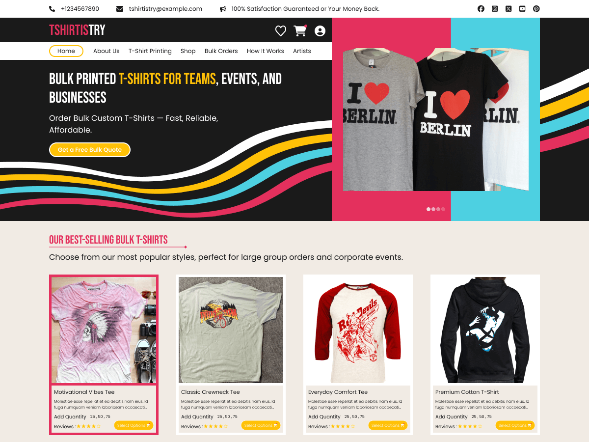 T Shirt Printing Shop