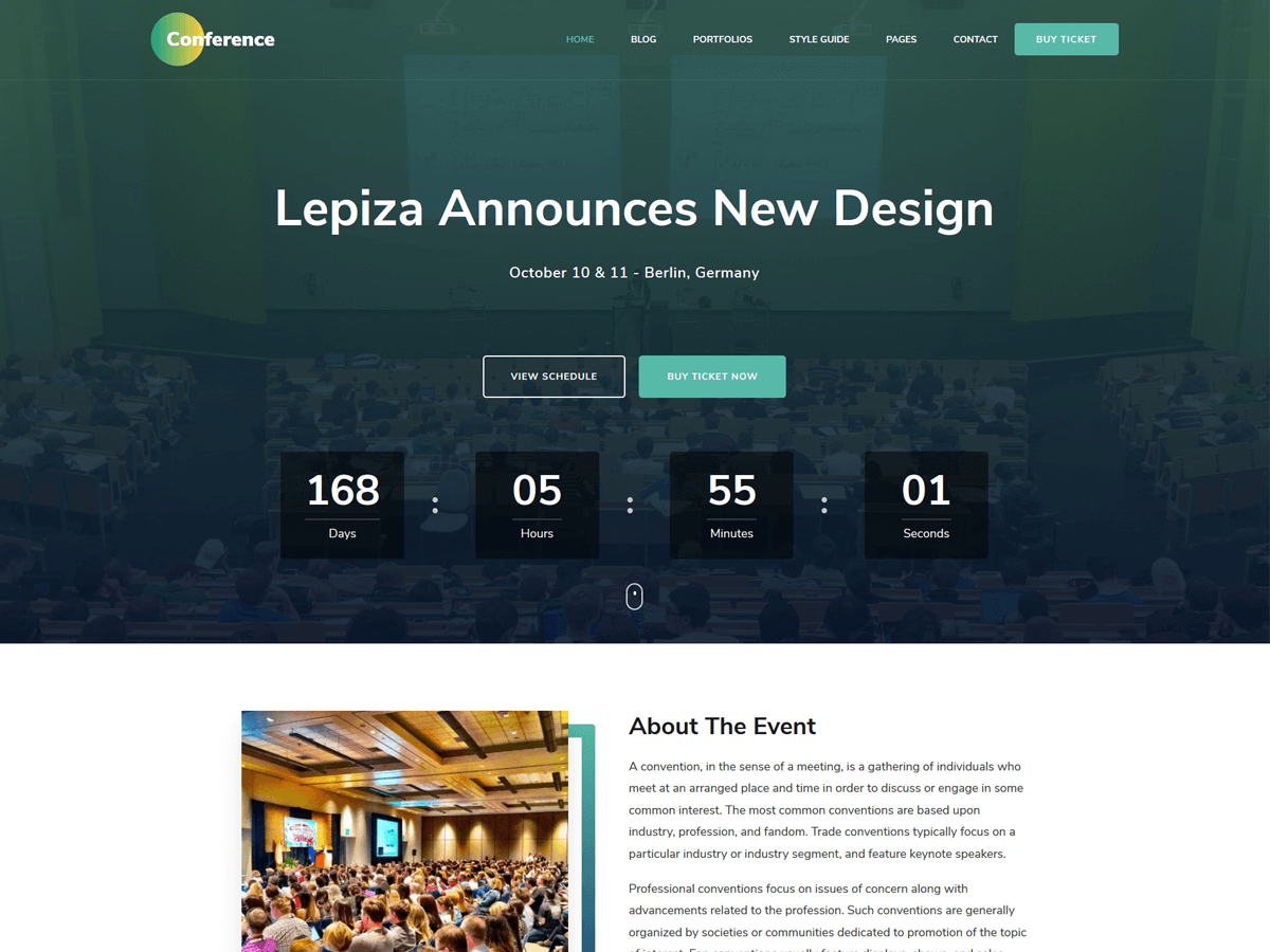 The Conference WordPress Theme by raratheme