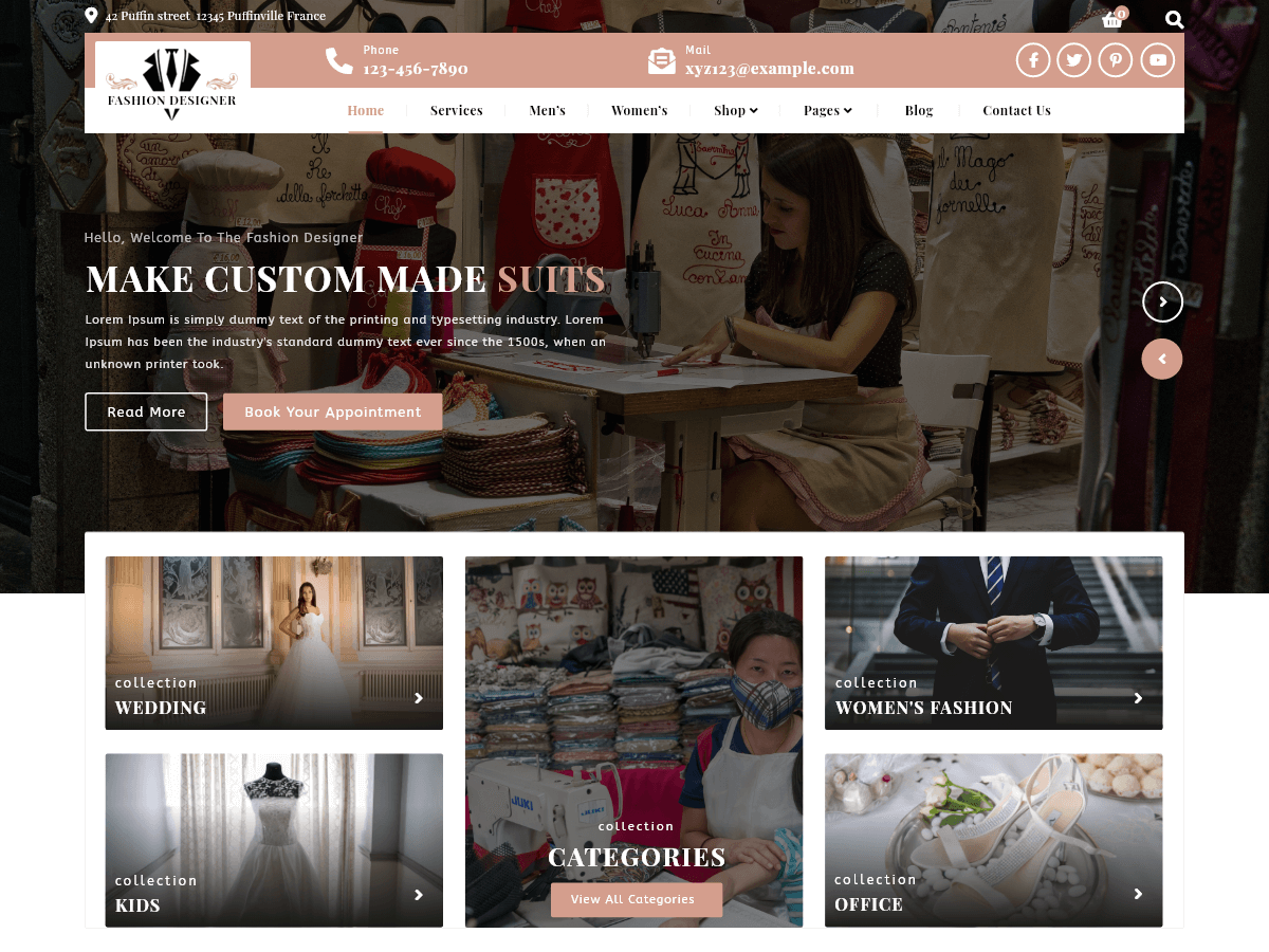 The Fashion Woocommerce screenshot