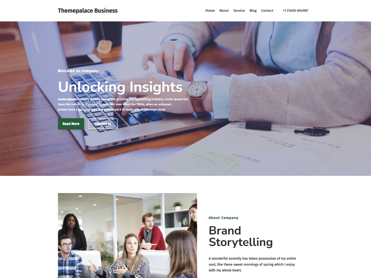 Themepalace Business Screenshot