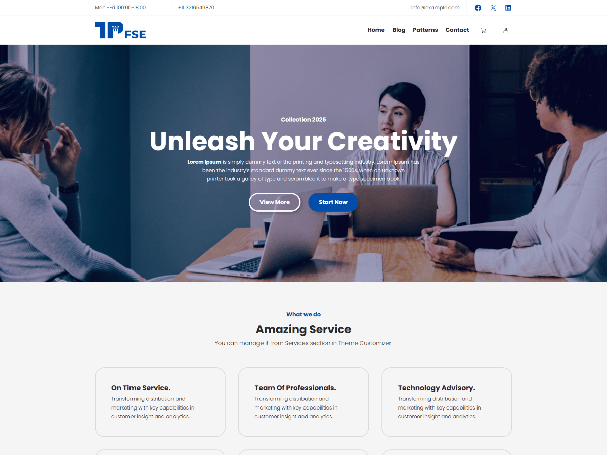 Themepalace FSE Screenshot