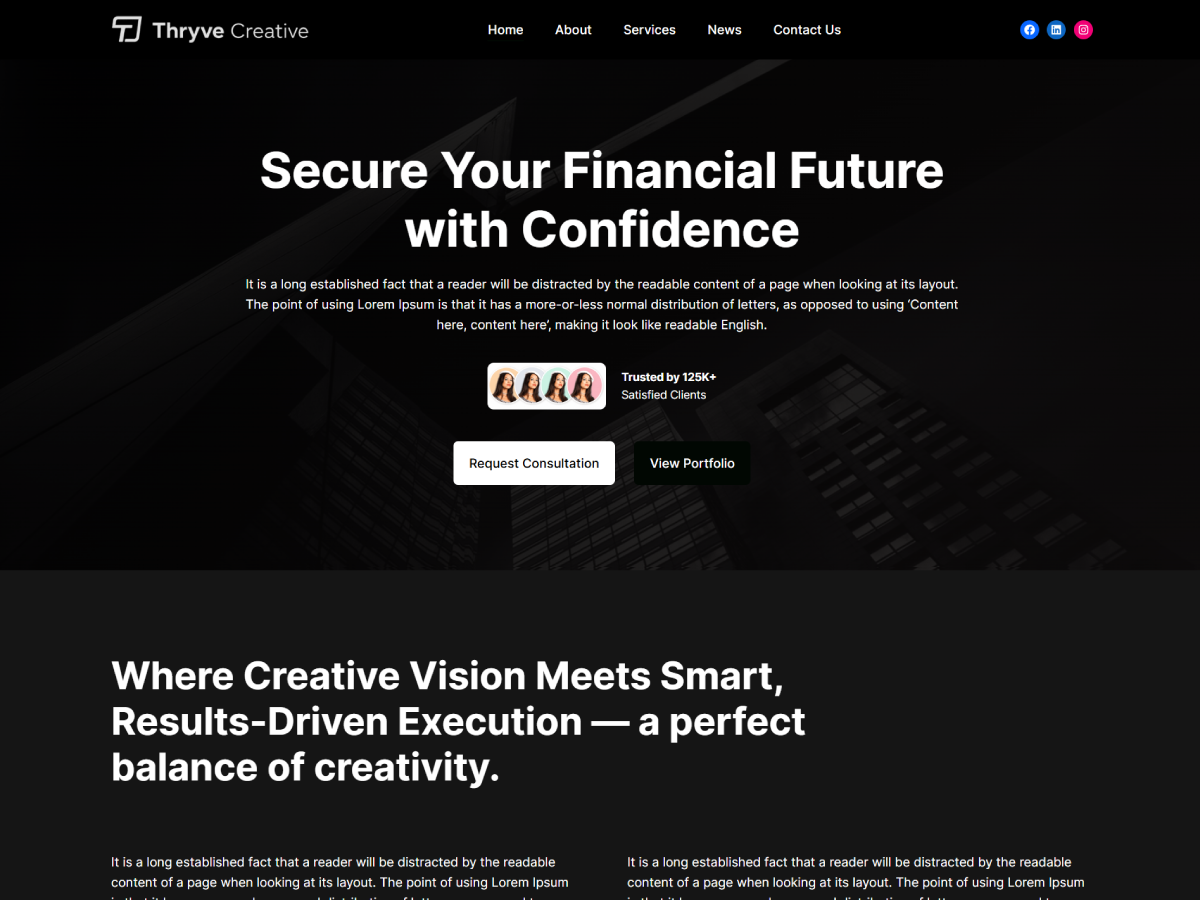 Thryve Creative Dark