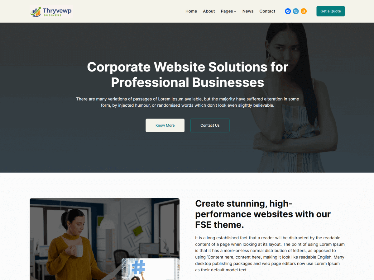 Thryvewp Business Screenshot