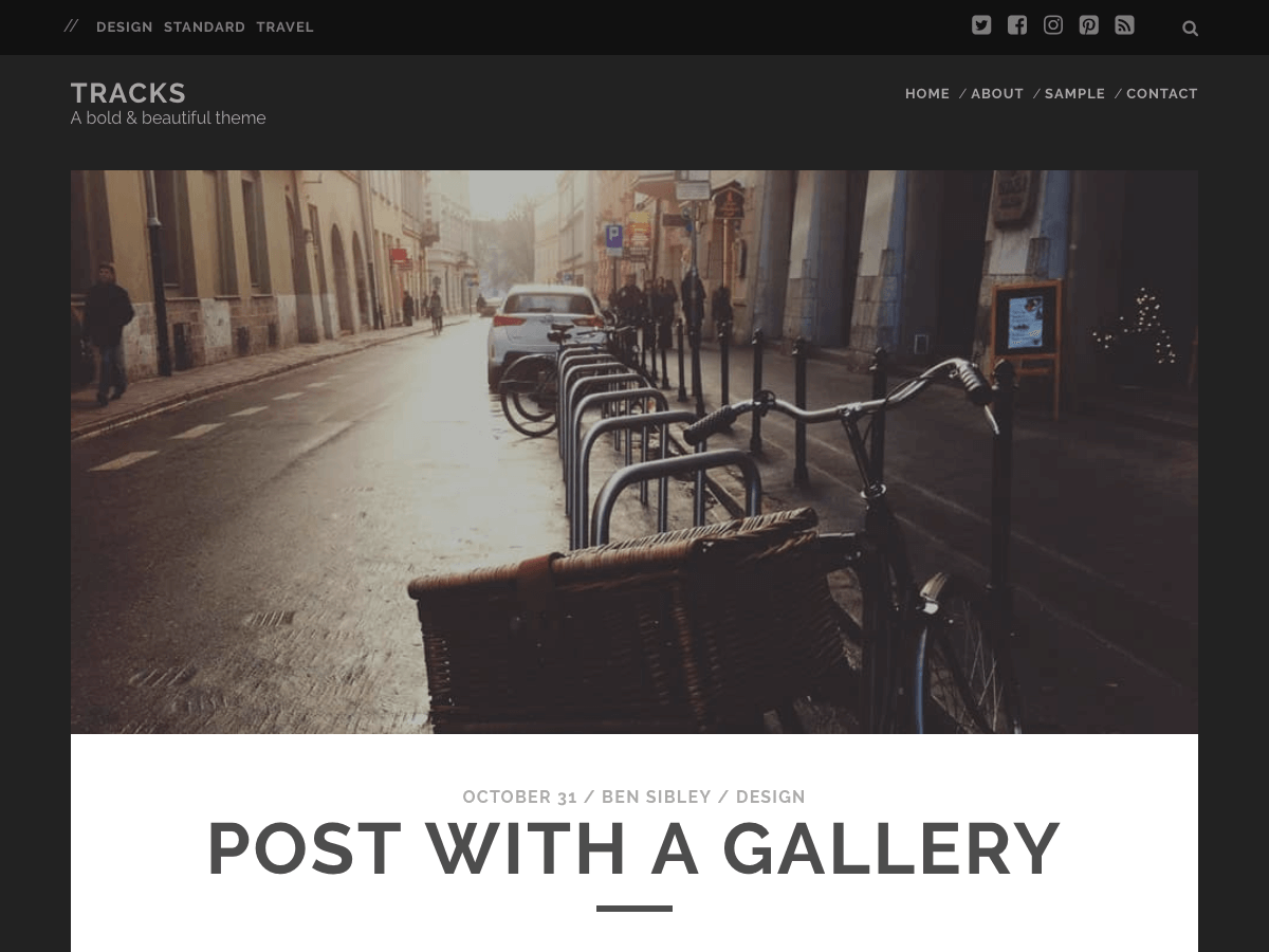 Tracks WordPress Theme by marsian