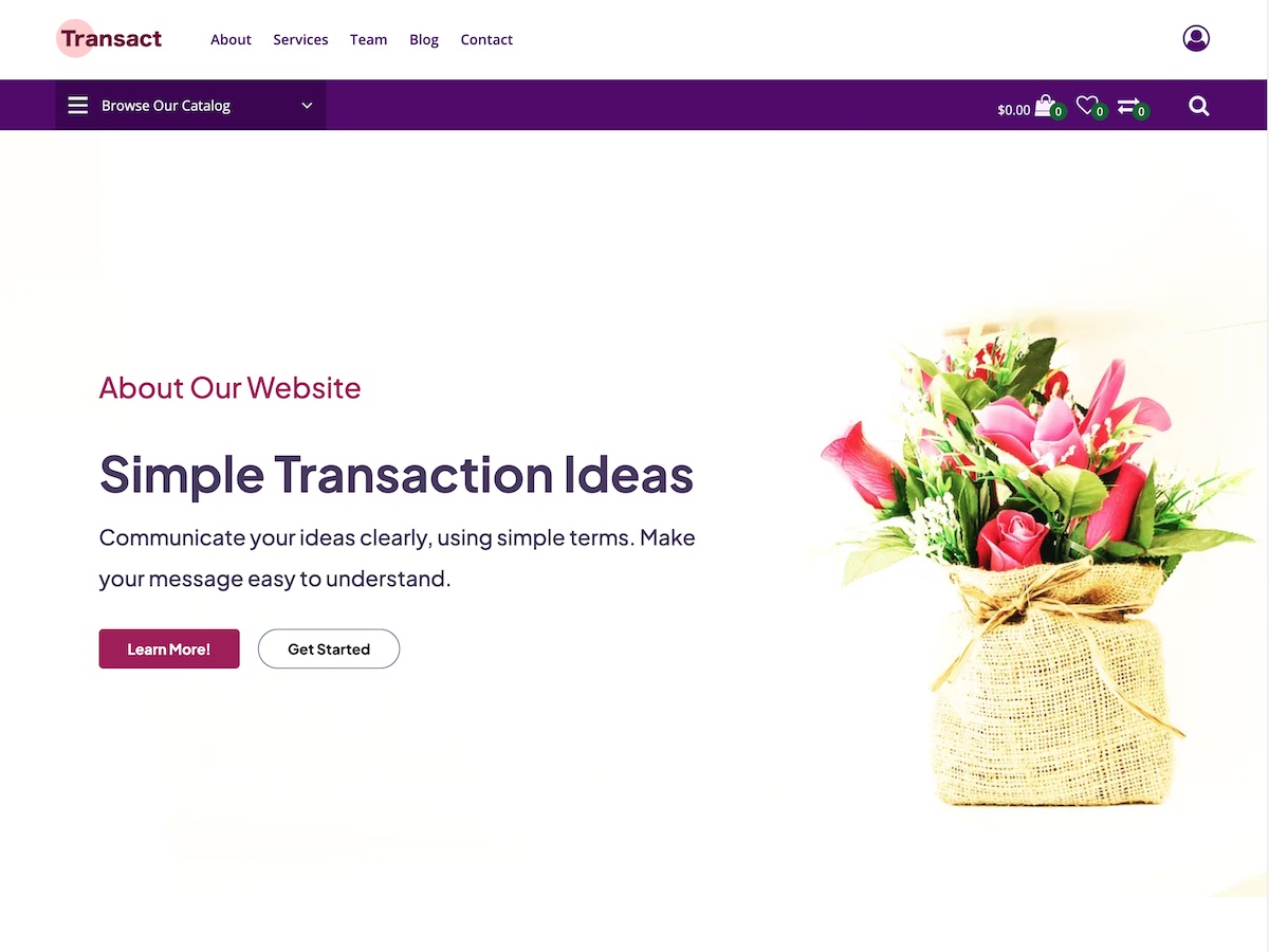 Transact screenshot