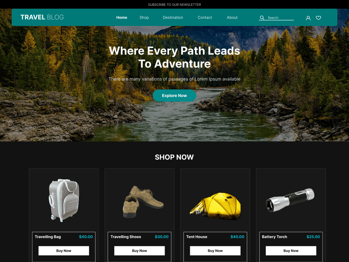 Travel Blog Lite