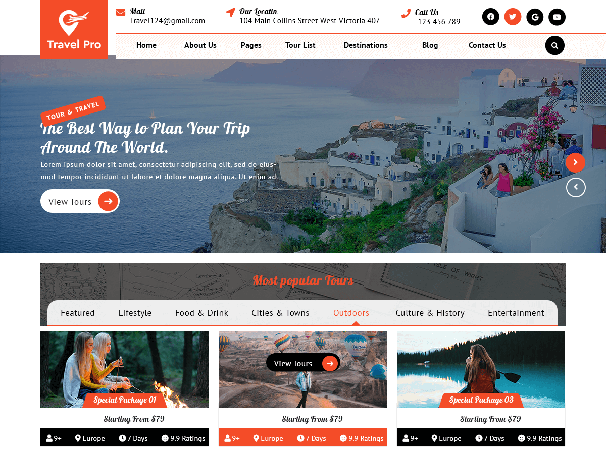 Travel Booking Agency screenshot