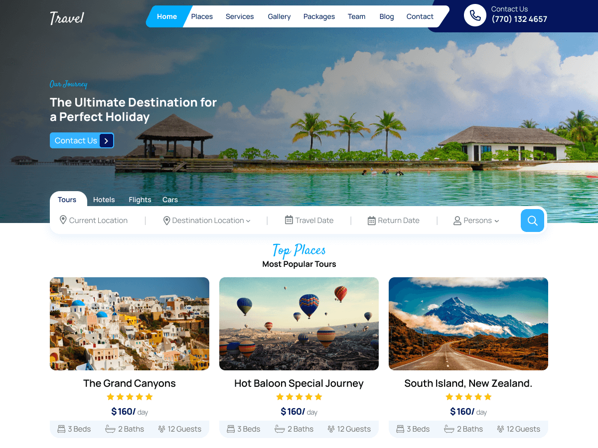 Travel Booking Offers screenshot
