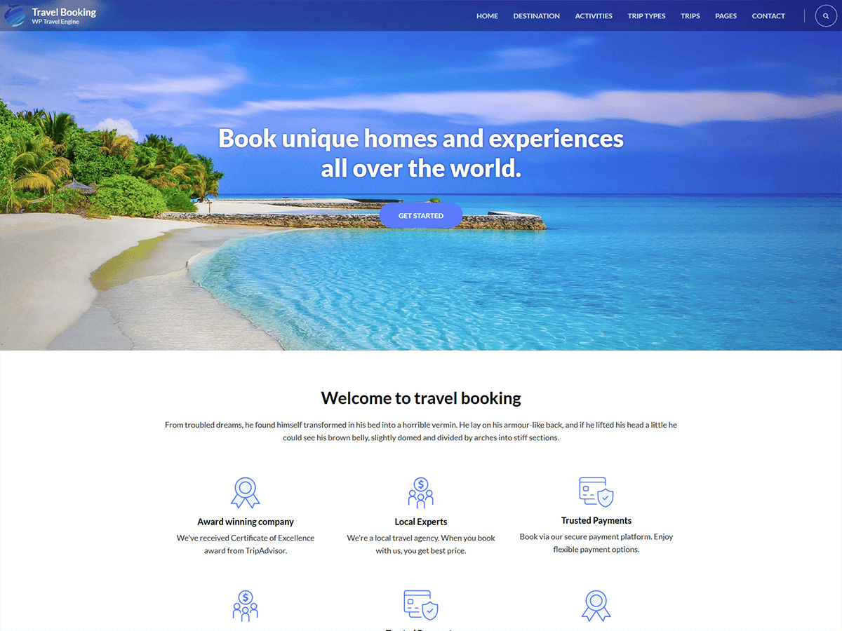 Travel Booking screenshot