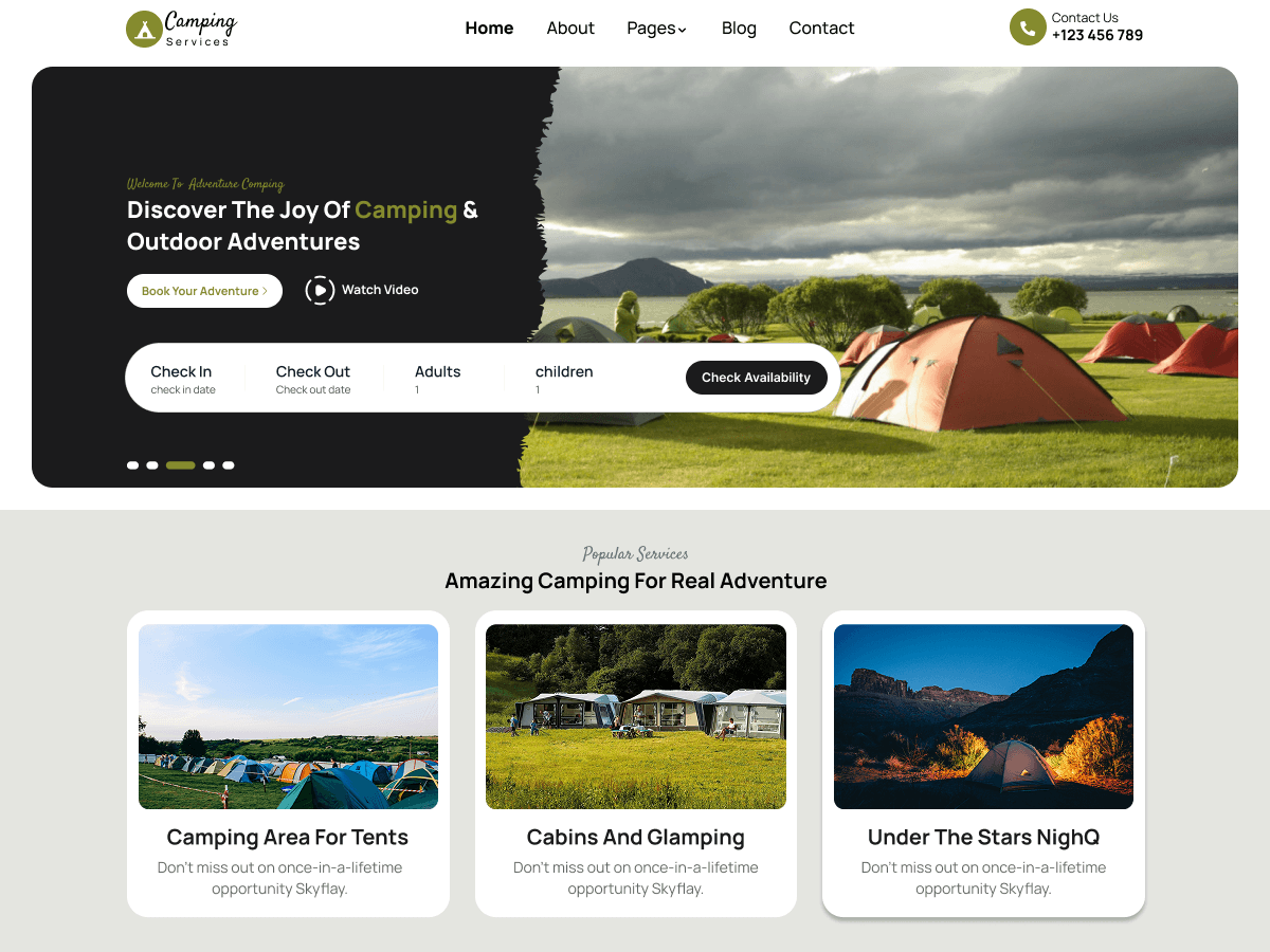 Travel Camping screenshot