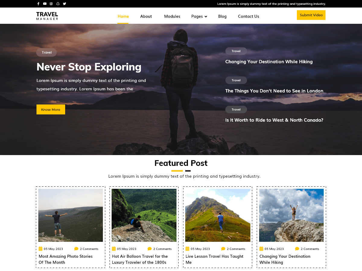 Travel Manager screenshot