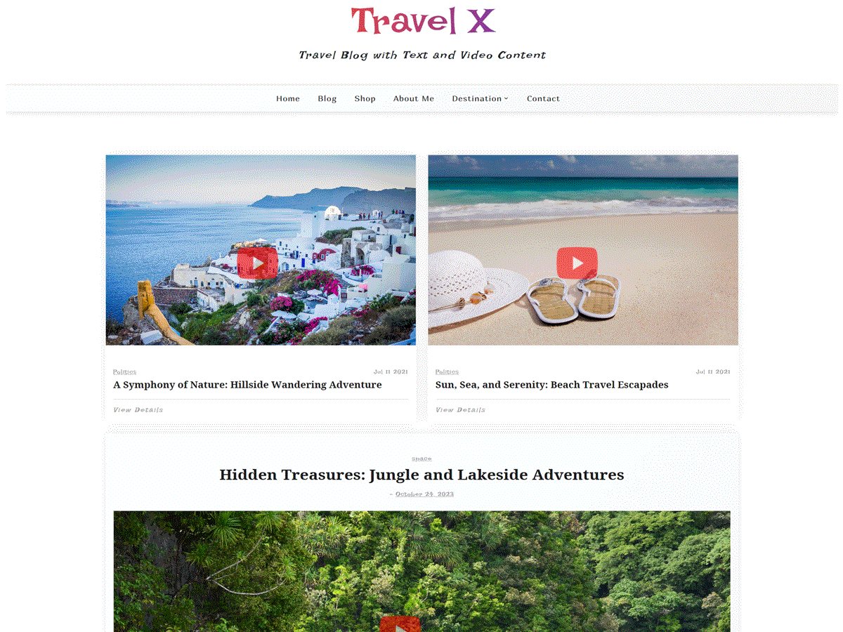 Travel X Screenshot