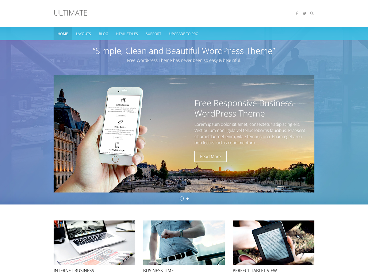 Ultimate WordPress Theme by themehorse