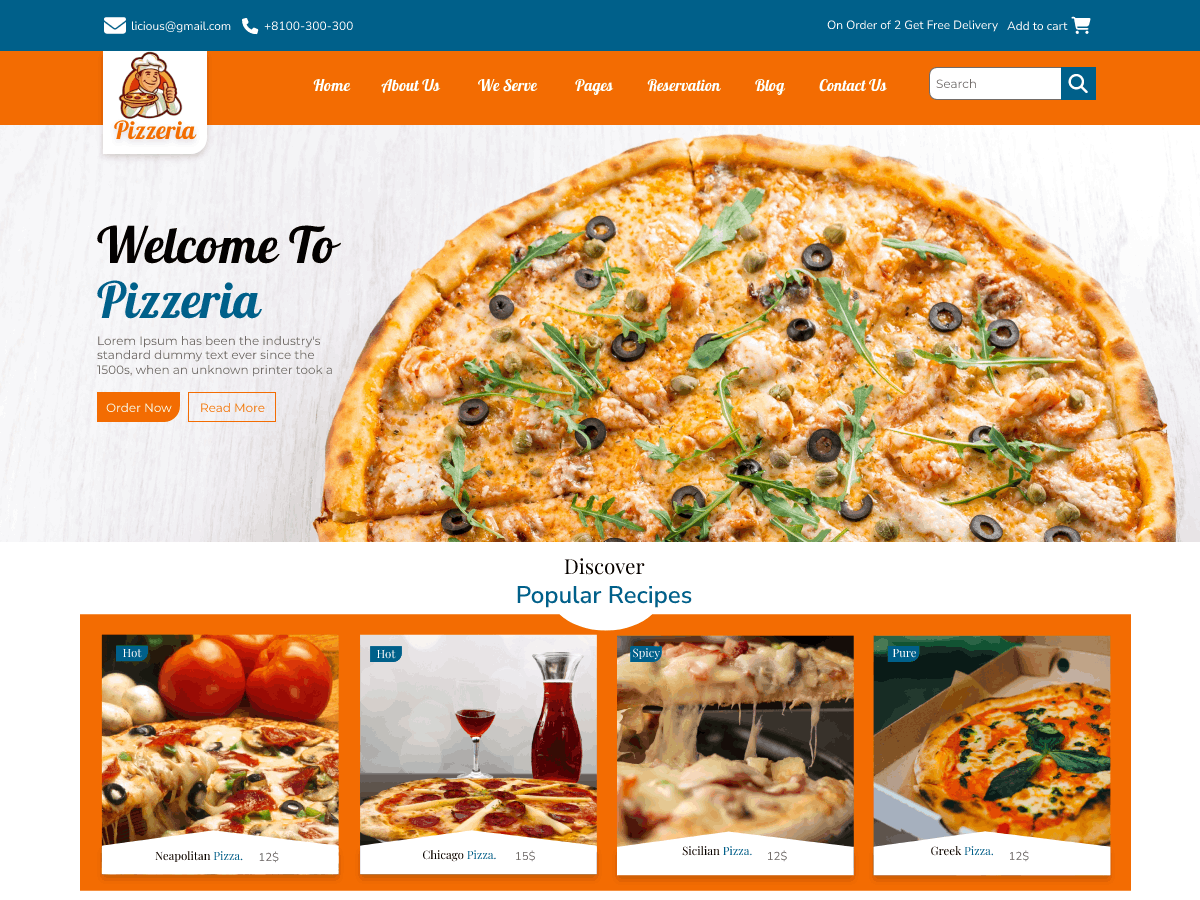 Unique Pizza Shop screenshot