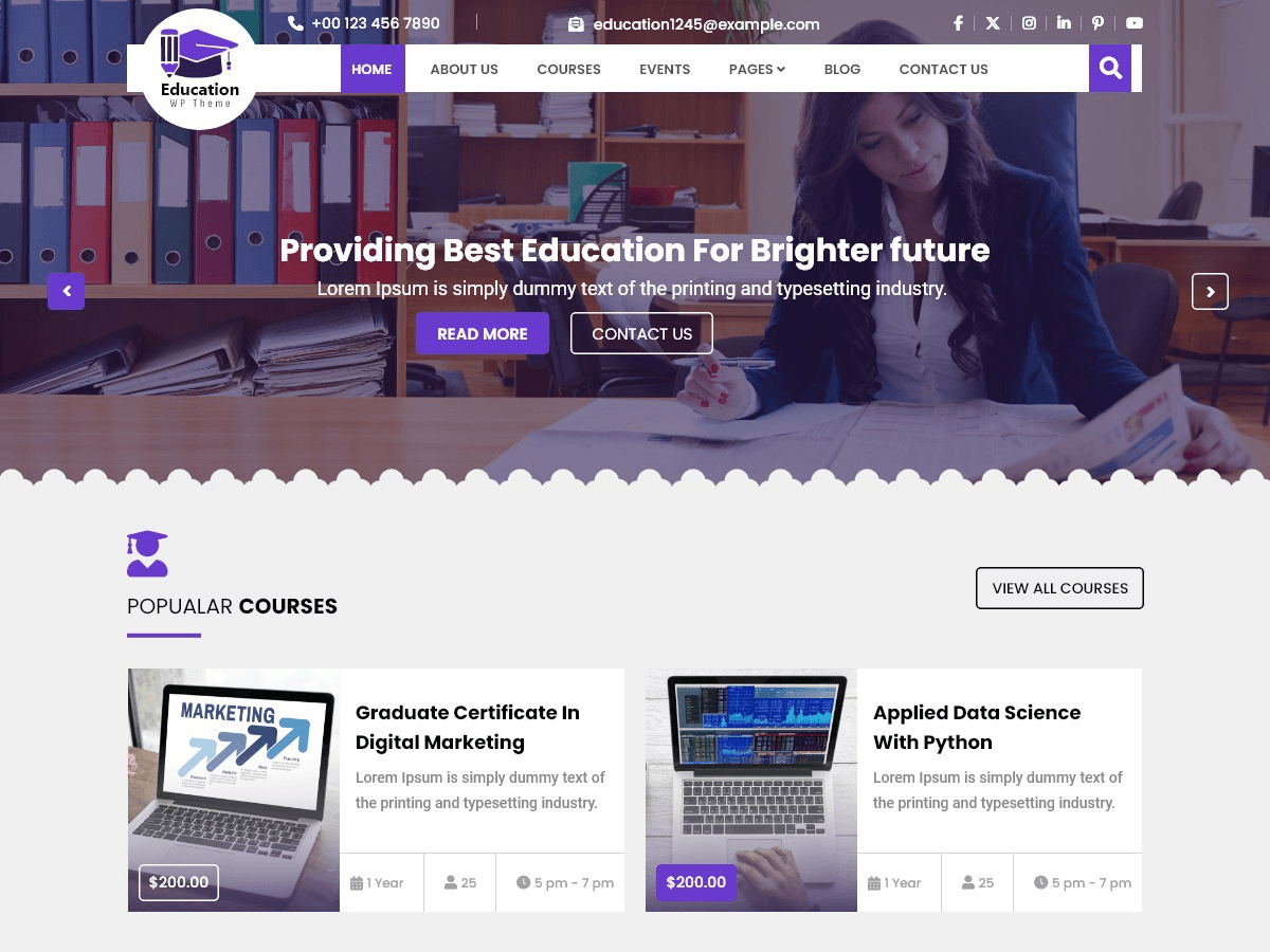 University Institute screenshot