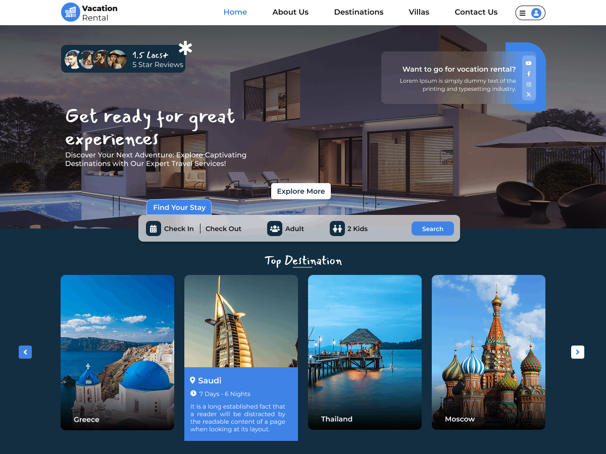 Vacation Rental Booking
