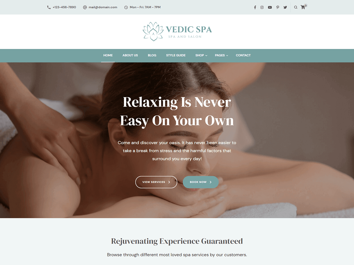 Vedic Spa Screenshot
