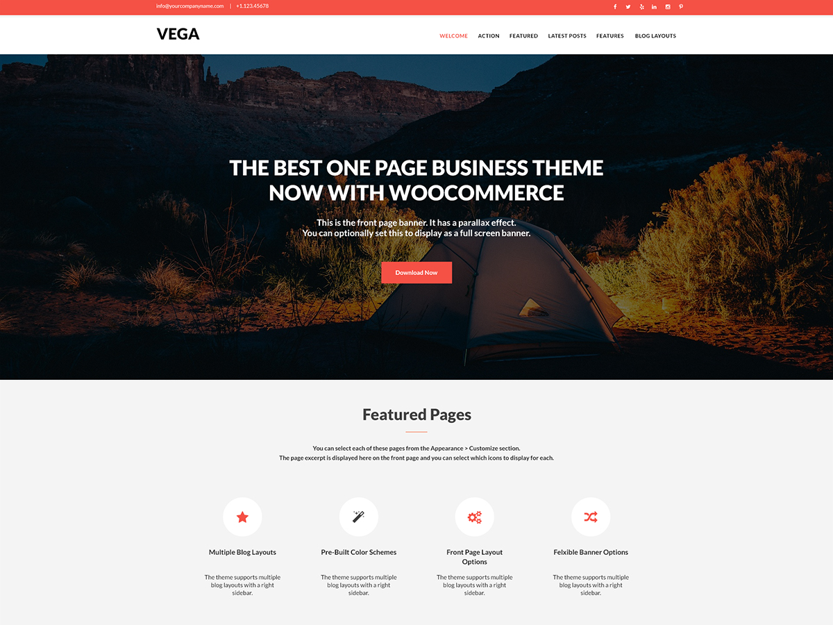 Vega WordPress Theme by lyrathemes