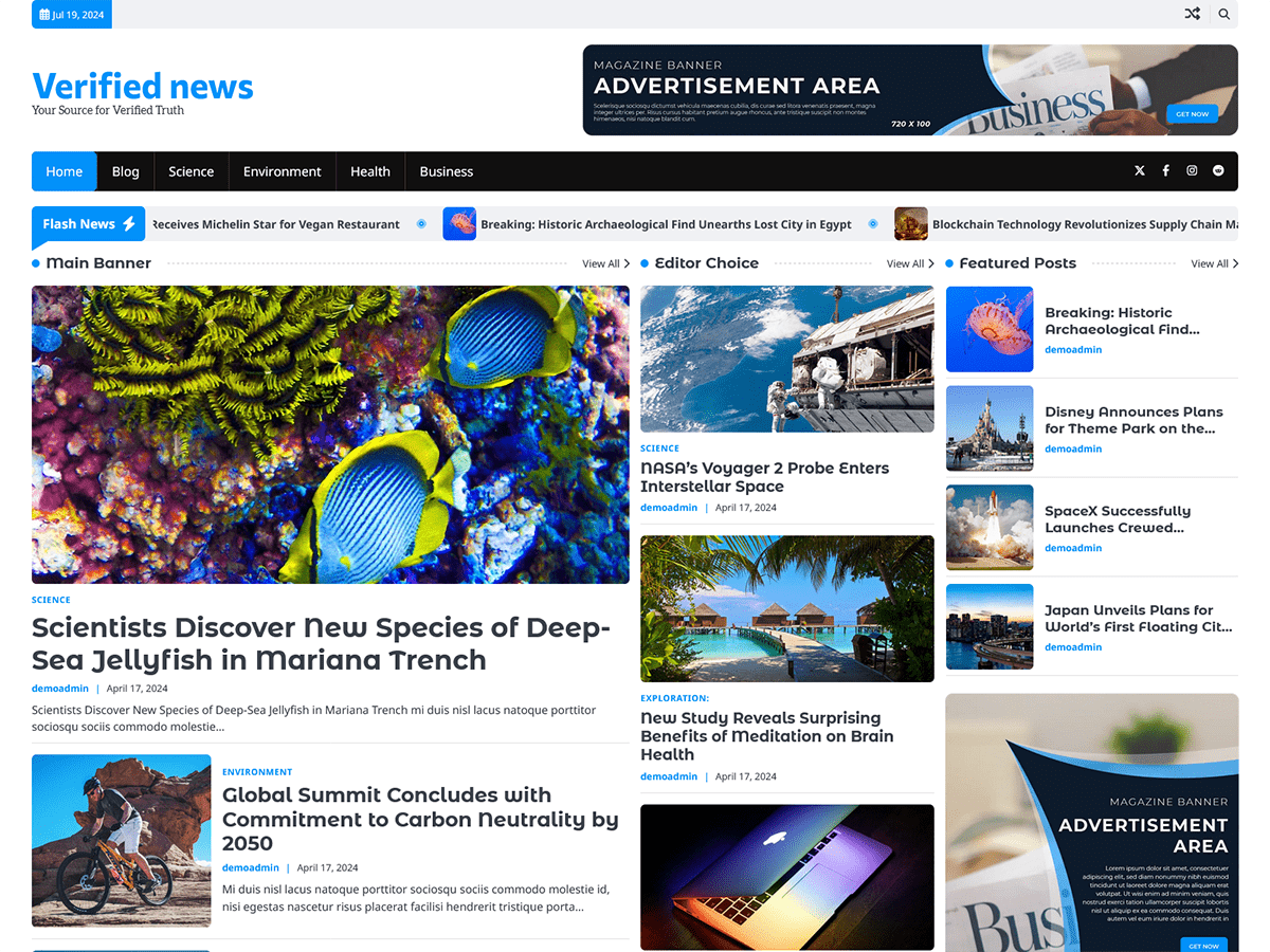 Verified News Screenshot