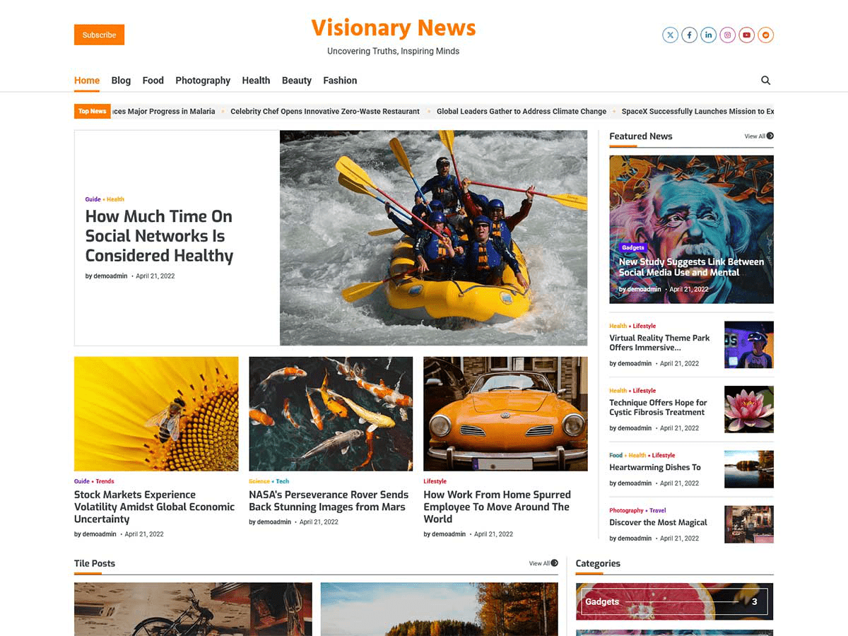 Visionary News screenshot