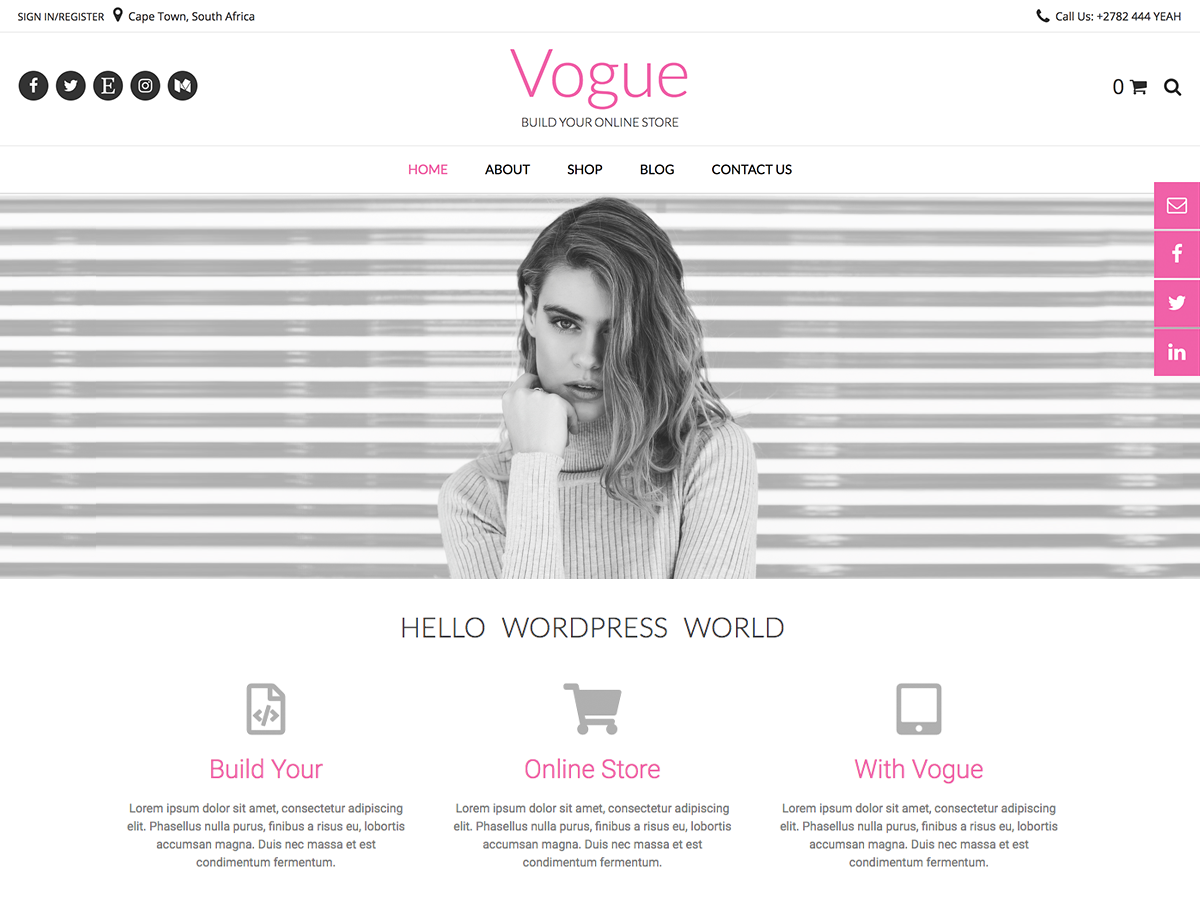 Vogue WordPress Theme by kaira