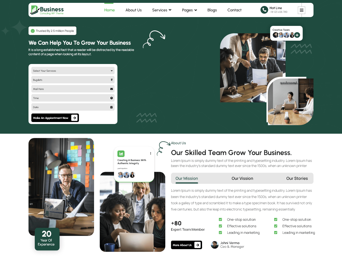 VW Business Consulting screenshot