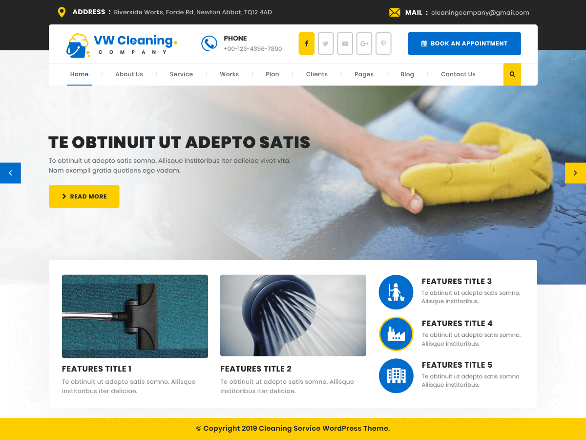 VW Cleaning Company screenshot