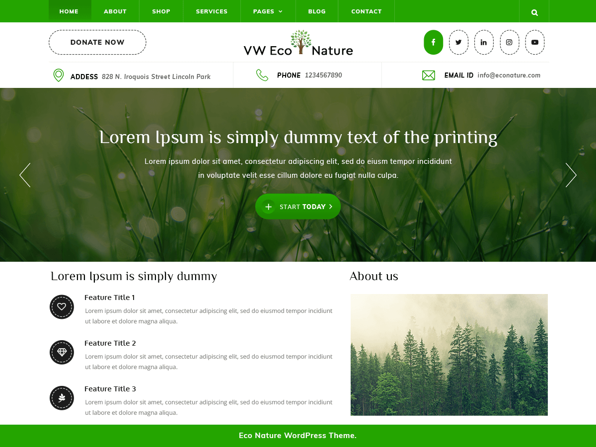 VW Eco Nature screenshot
