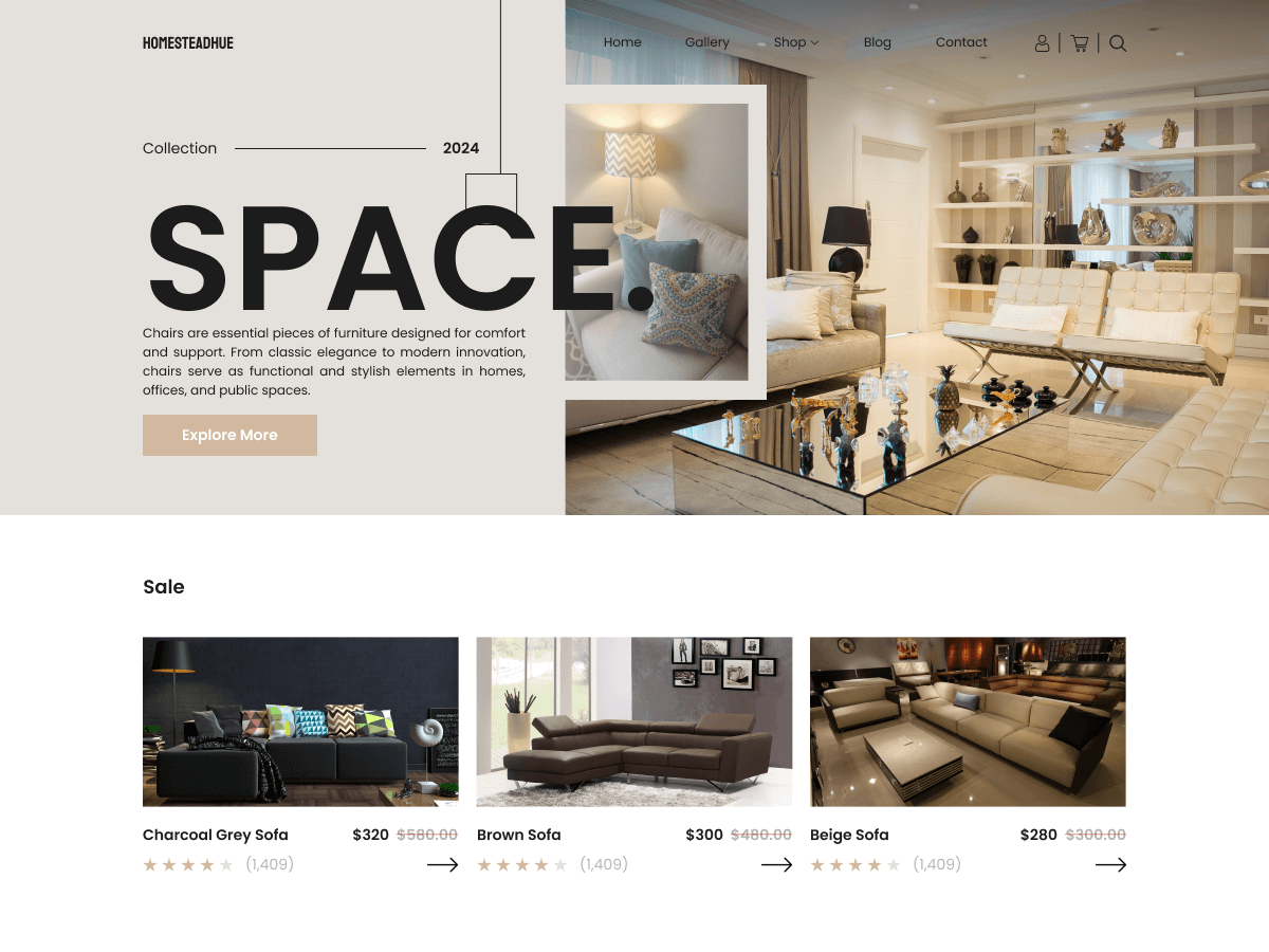 VW Furniture Shop screenshot