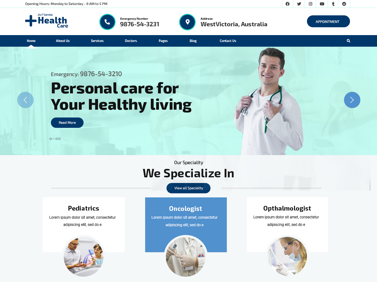 VW Healthcare screenshot