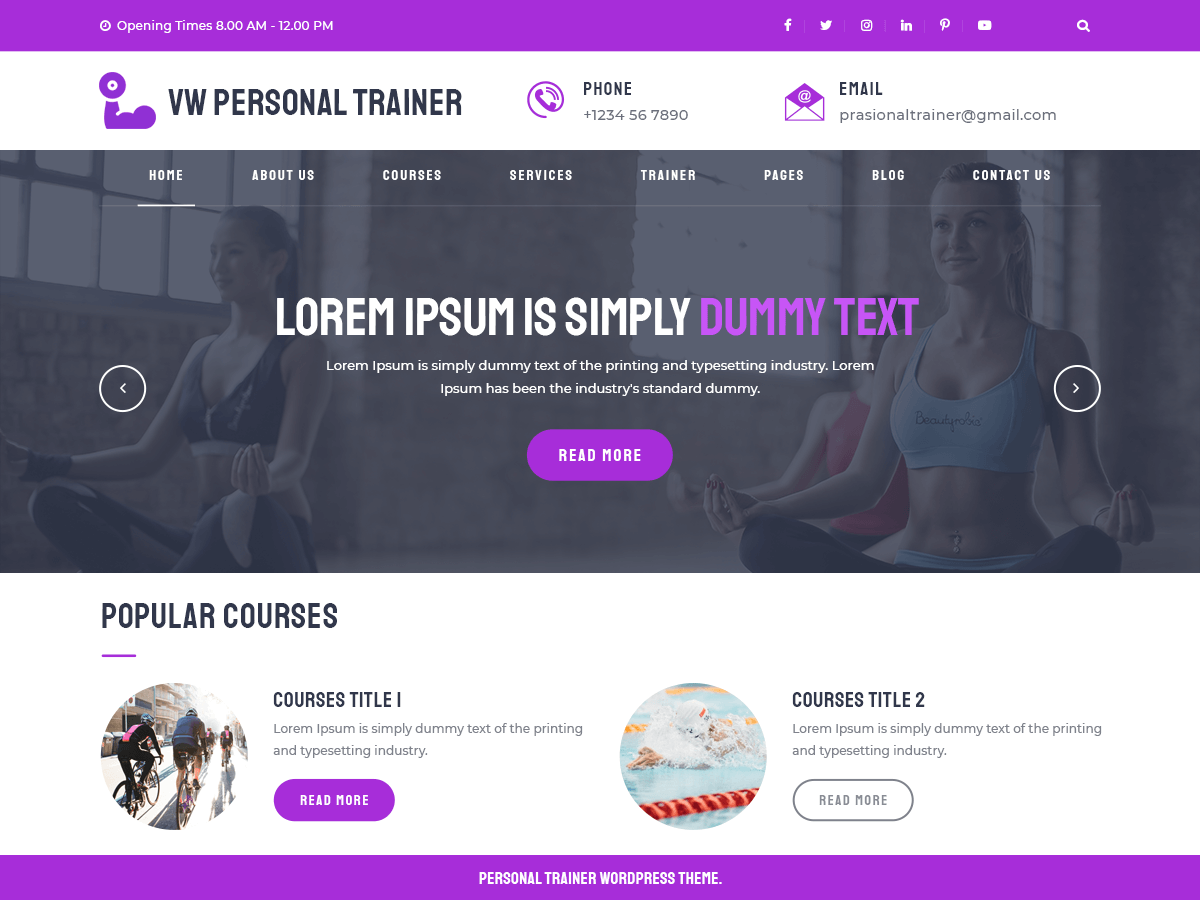 VW Personal Trainer screenshot