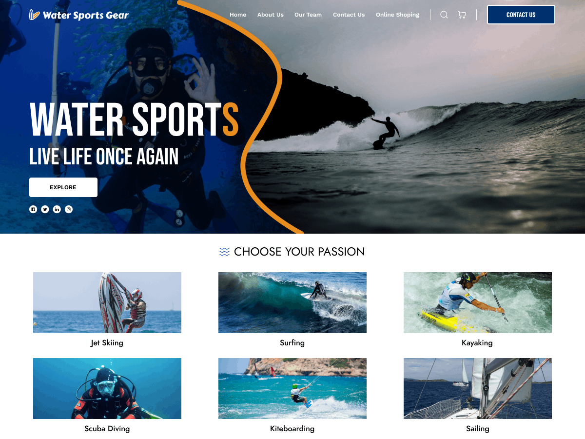 Water Sports Gear screenshot
