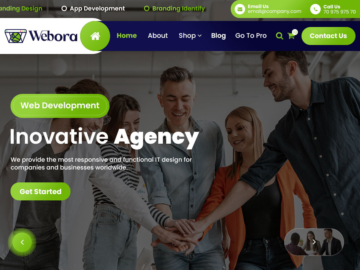 Webora screenshot