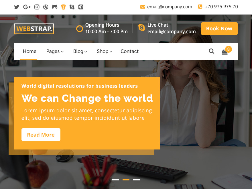 Webstrap screenshot