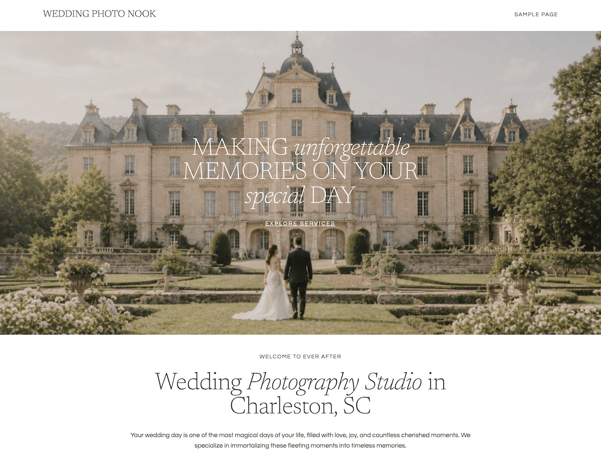 Wedding Photography Nook