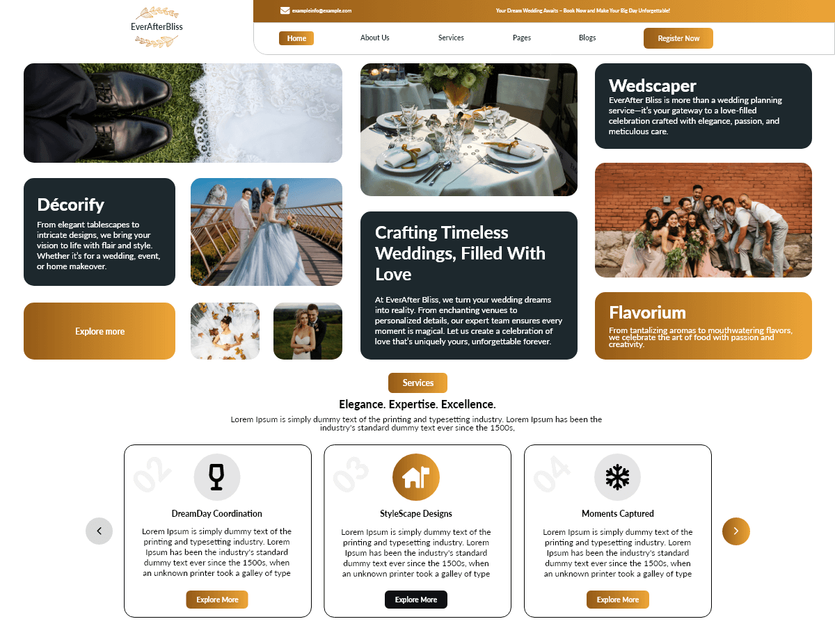 Wedding Planner Blocks screenshot