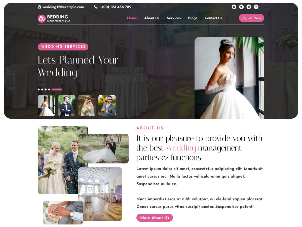 Wedding Planner Firm screenshot