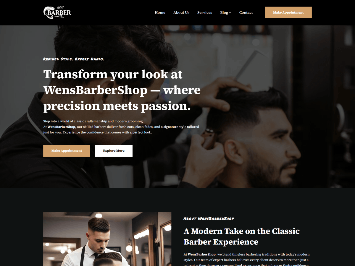 WENS Barber Screenshot