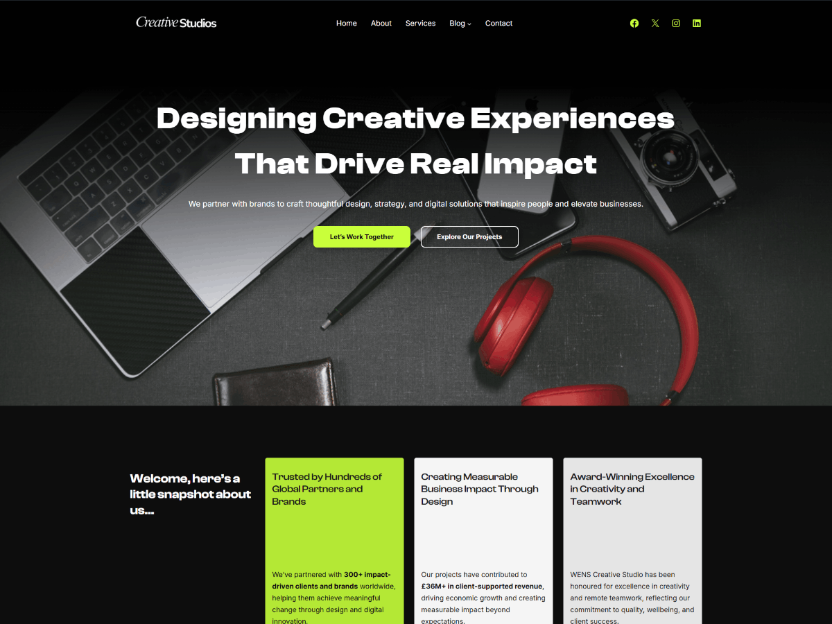 WENS Creative Studios Screenshot