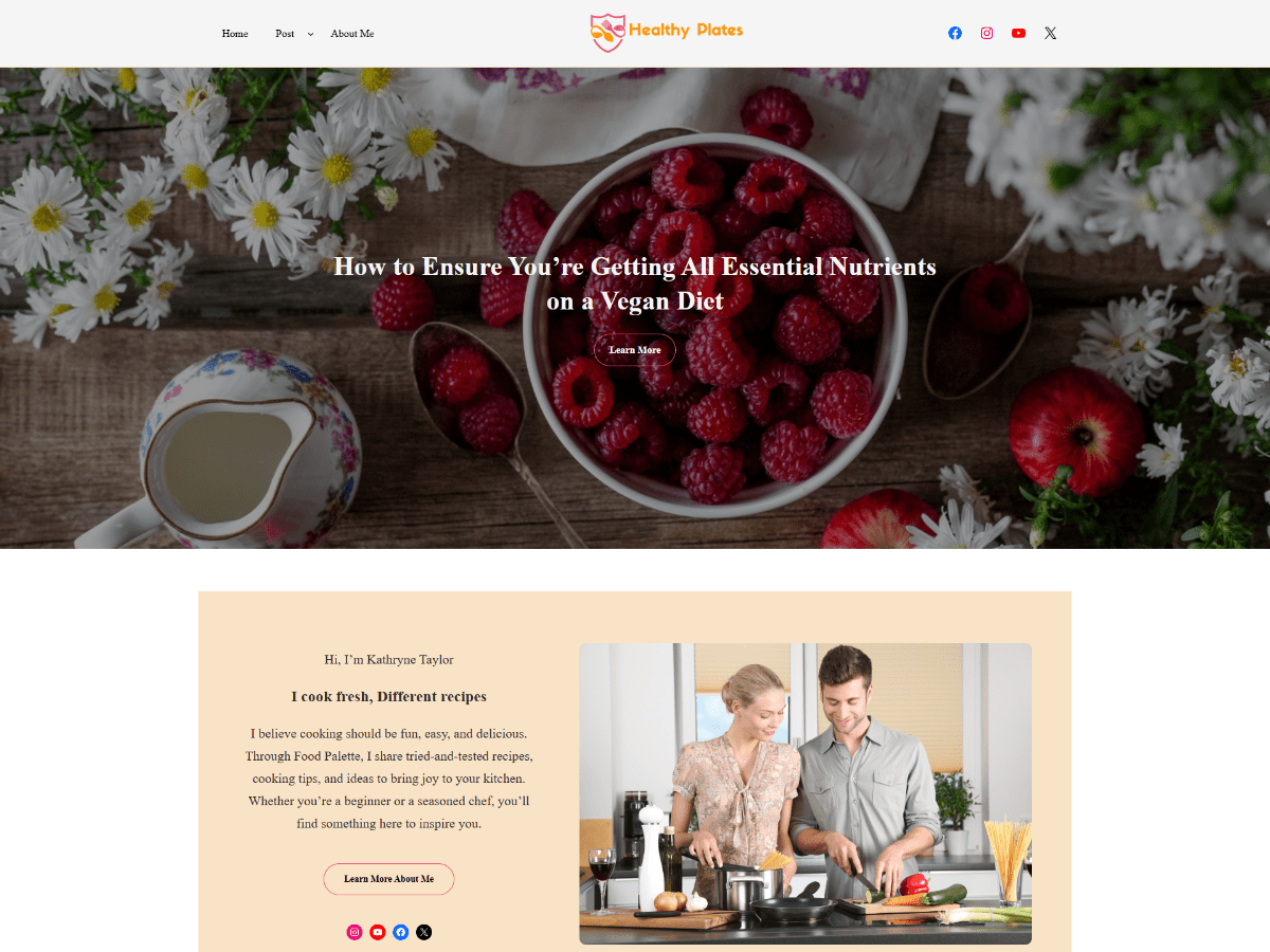 WENS Healthy Plates Screenshot