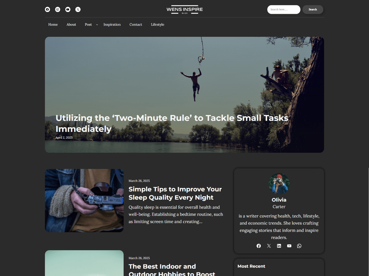 WENS Inspire Screenshot