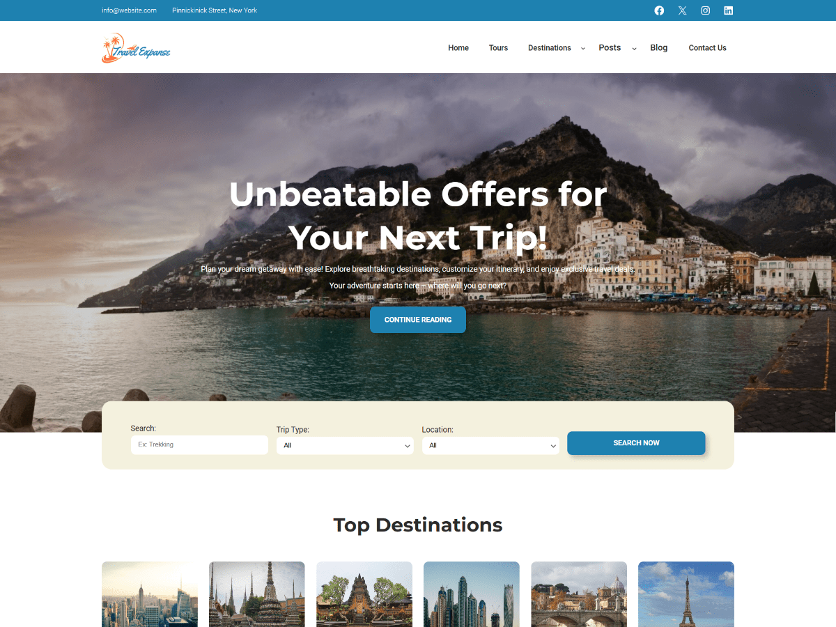 WENS Travel Expanse Screenshot