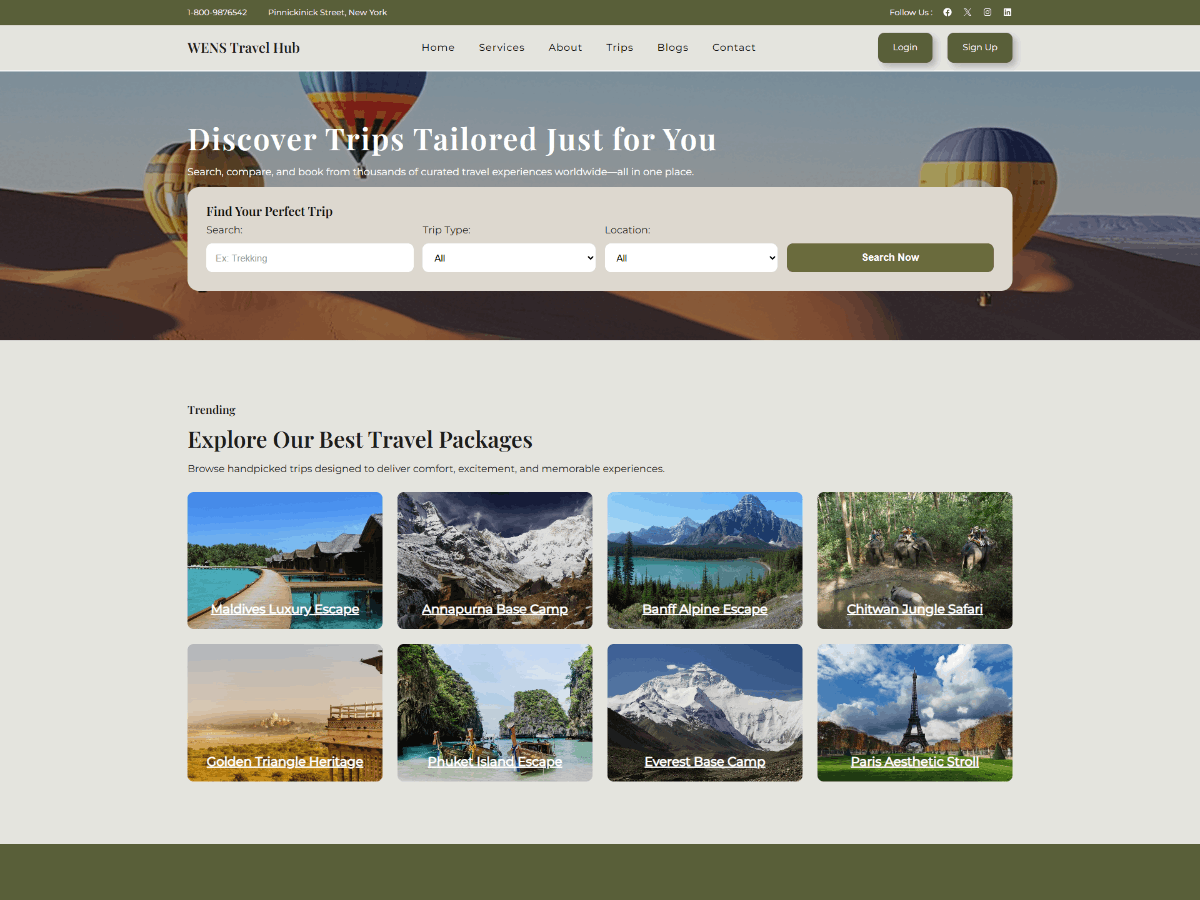 WENS Travel Hub