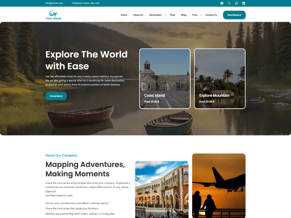 WENS Travel Screenshot