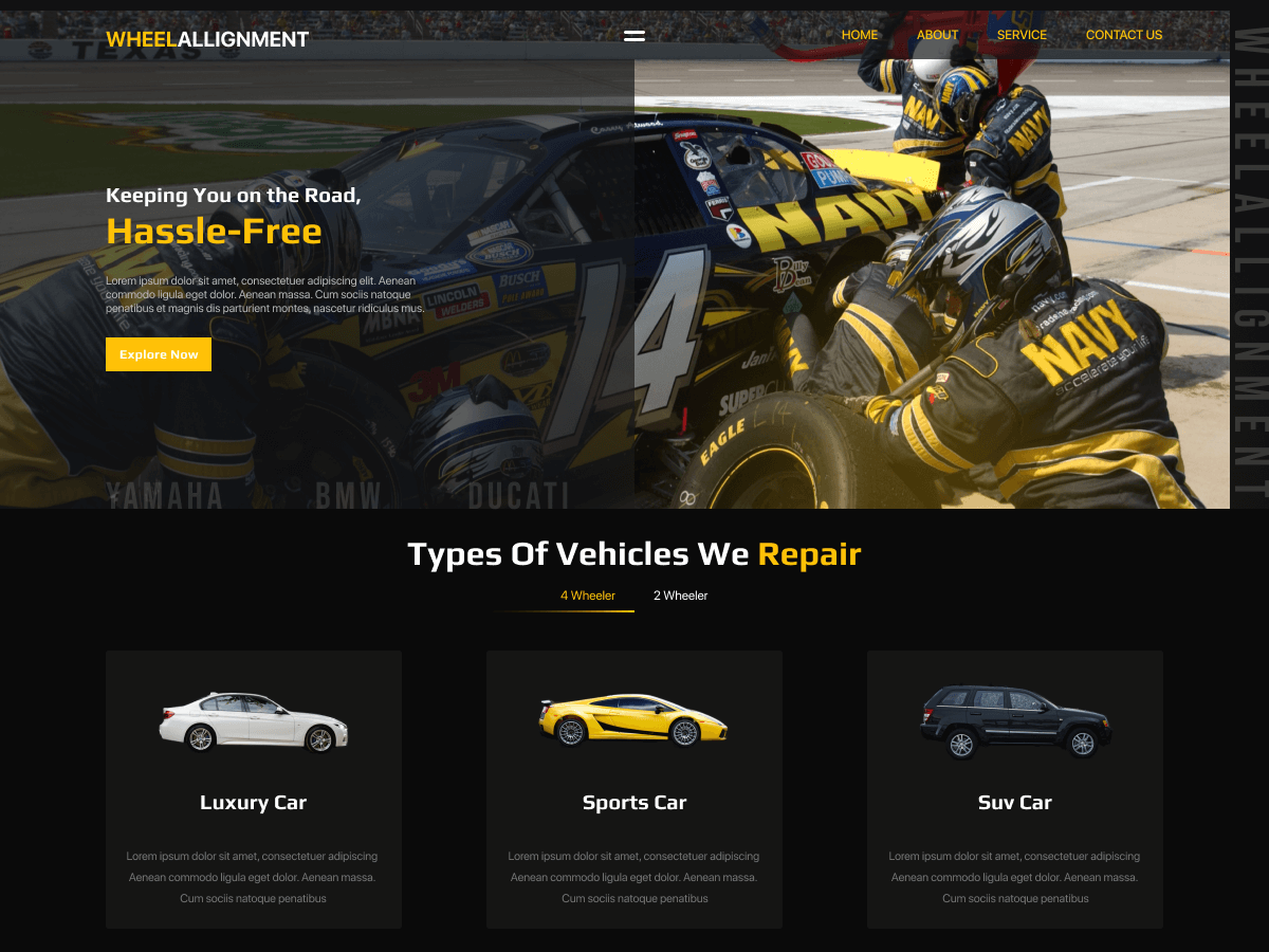 Wheel Alignment Service screenshot