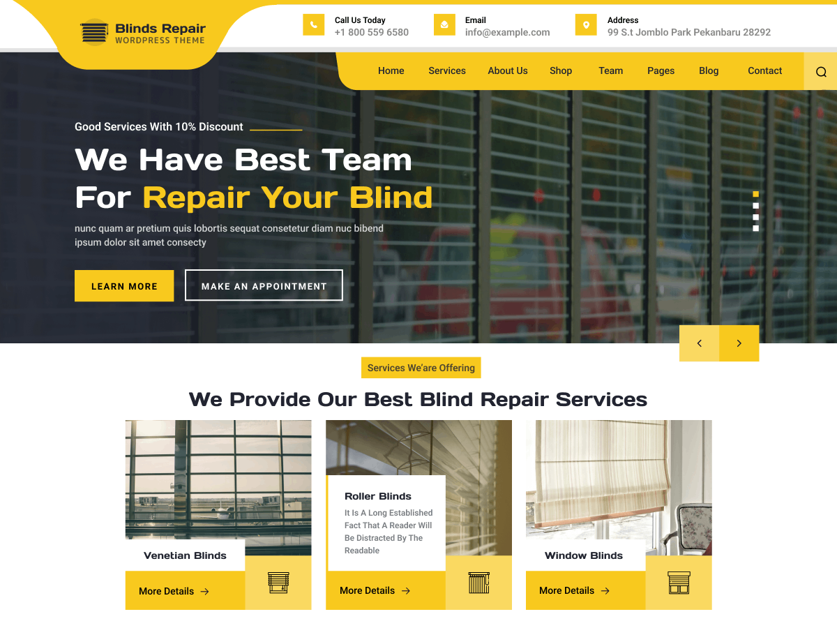 Window Blinds Repair screenshot