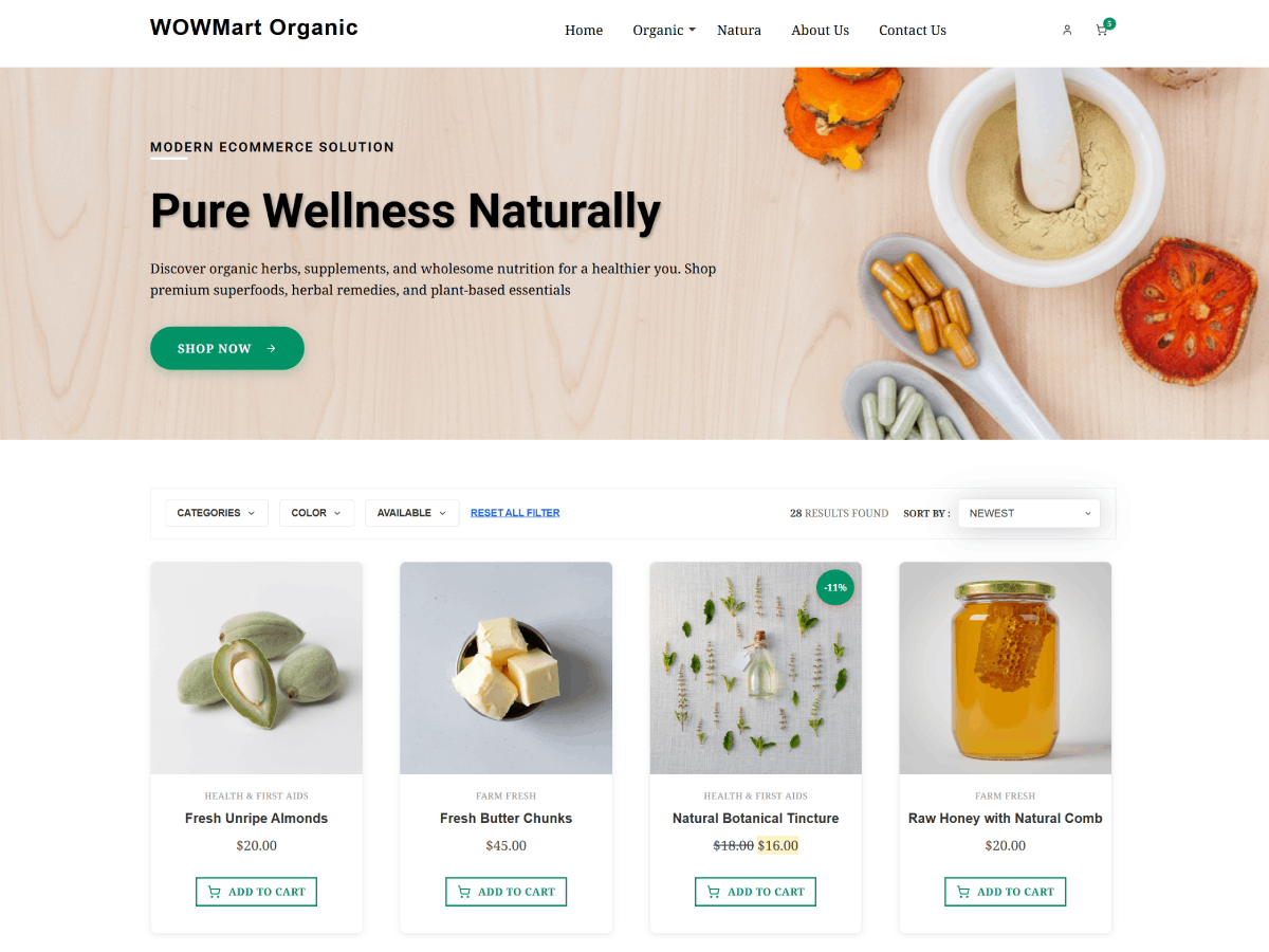 WoWmart Organic Screenshot