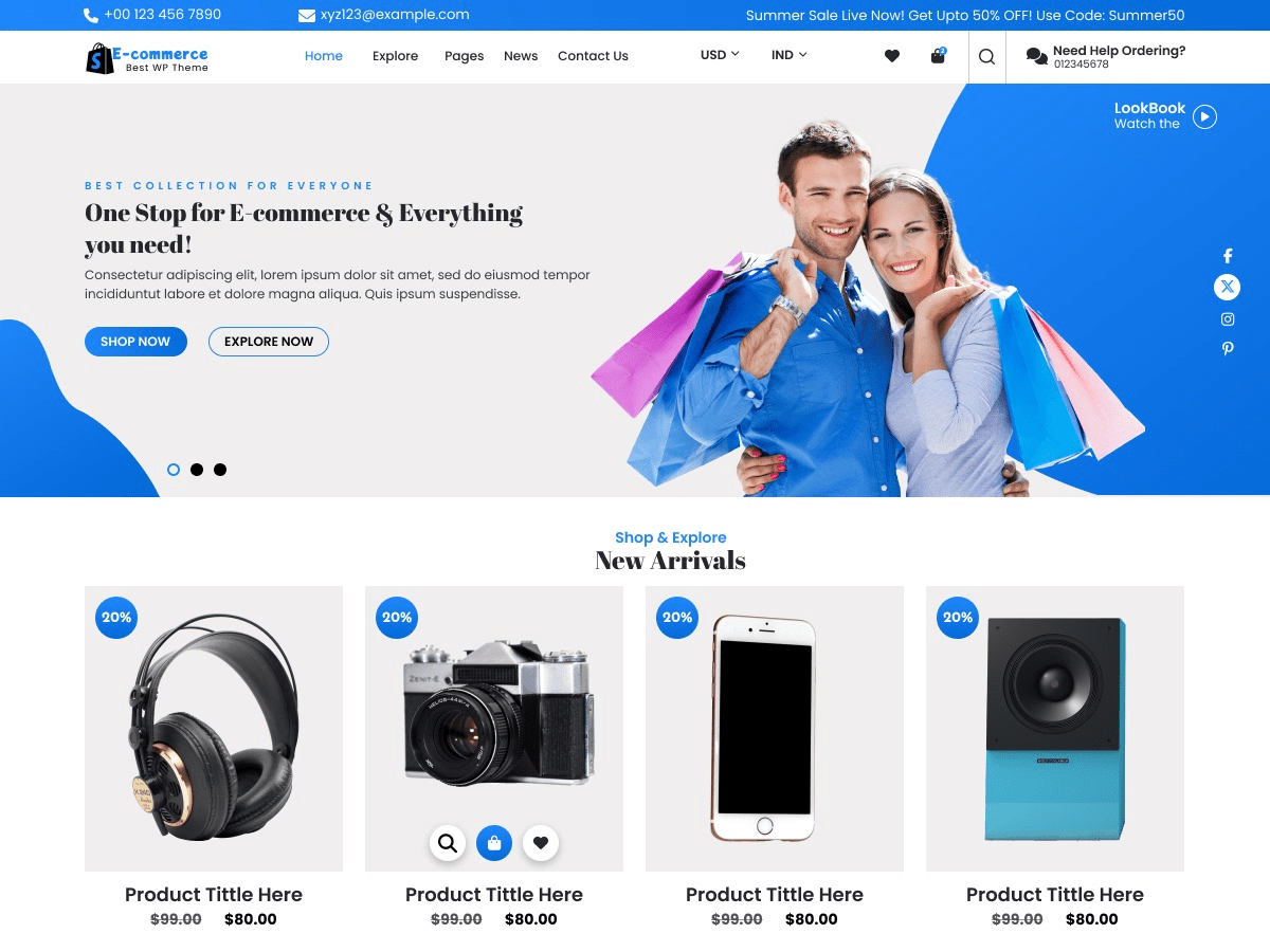 WP Fashion Storefront screenshot