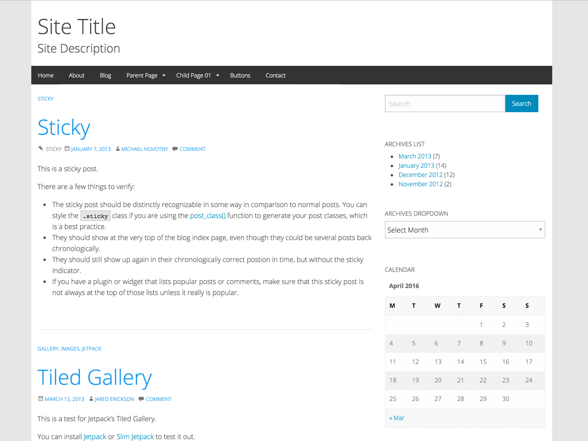 WP-Forge Free WordPress Theme by tsquez